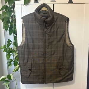 Men's Plaid Puffer Vest